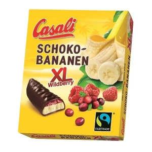 Casali csokoládéba mártott habosított banánkérém gyümölcs zselével 140g