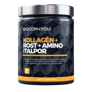 Biocom Kollagén + Rost + Amino Italpor Mangó ízű 450 g