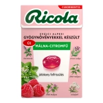 Ricola gyógynövényes cukorka málna-citromfű 40 g